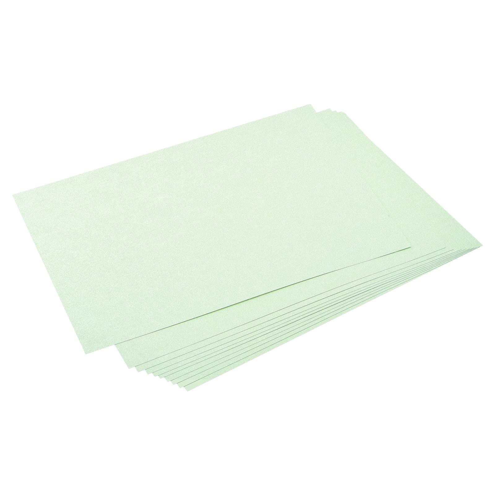 MECCANIXITY Shimmer Cardstock Paper 50 Sheets, Pearlescent Card Stock 8x11.5 Inch 92 Lb/250gsm, Craft, Scrapbook, Cover, Gift Wrapping, Wedding Invitation, Birthday Card, Light Green