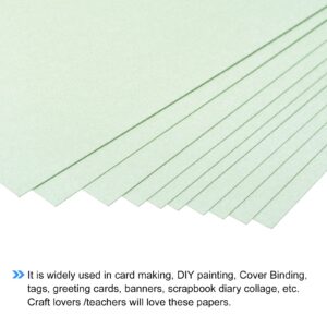 MECCANIXITY Shimmer Cardstock Paper 50 Sheets, Pearlescent Card Stock 8x11.5 Inch 92 Lb/250gsm, Craft, Scrapbook, Cover, Gift Wrapping, Wedding Invitation, Birthday Card, Light Green