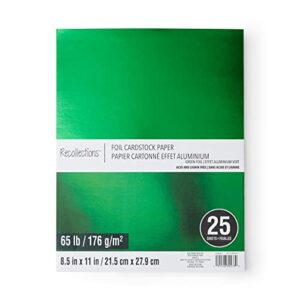 8.5”; x 11”; foil cardstock paper by recollections™, 25 sheets