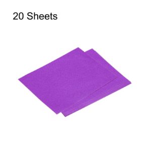 MECCANIXITY Glitter Cardstock Paper 7.8 Inch x 11.8 Inch, 20 Sheets Sparkly Paper Craft Cardstock for Thanksgiving Gift Box Wrapping Birthday Decor Scrapbook, Purple, 80gsm