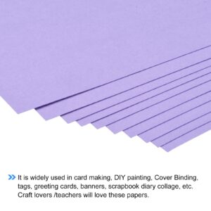 MECCANIXITY Cardstock Scrapbook Paper 8.3" x 11.7", 92 Lb/250gsm, Solid Color Cardstock for New Year Arts & Crafts, Invitations, Greeting Cards, Gift Tags, Light Purple Pack of 10