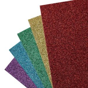 Rainbow Glitter Cardstock Paper Pad by Recollections™, 4.5”; x 7”;