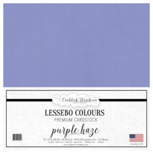 Cardstock Warehouse Lessebo Purple Haze (Previously Purple Jade) - 12 x 12" - 83 Lb. / 225 Gsm Matte Premium Cardstock Paper - 25 Sheets