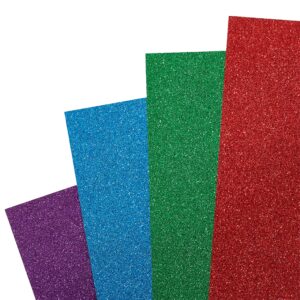 Glitter Primary 12”; x 12”; Cardstock Paper Pack by Recollections™, 24 Sheets