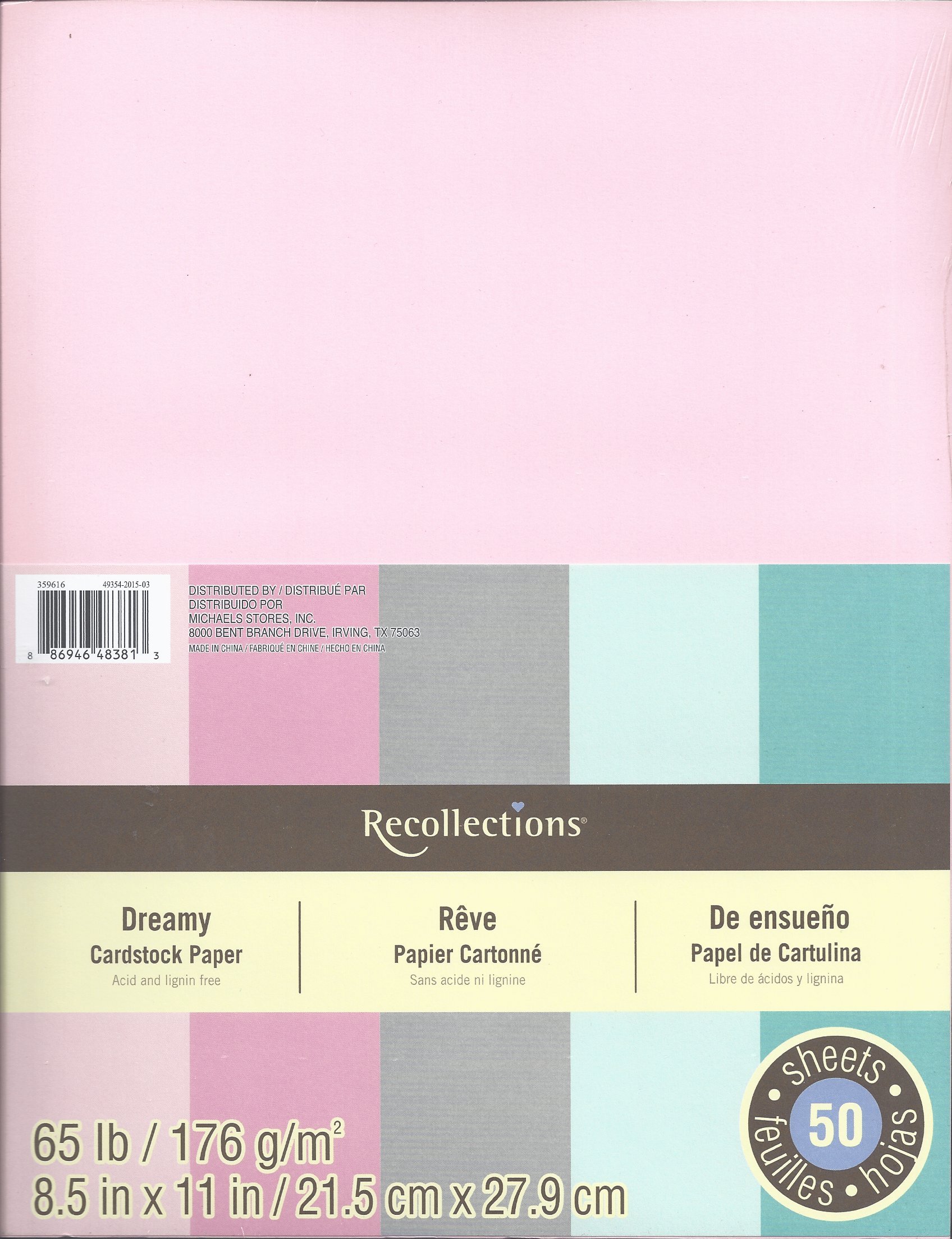 Recollections Cardstock Paper, 8 1/2" x 11" Dreamy - 50 Sheets