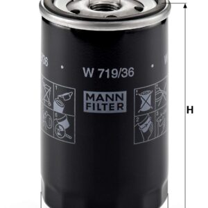 Mann Filter Mann-Filter W 719/36 Spin-on Oil Filter