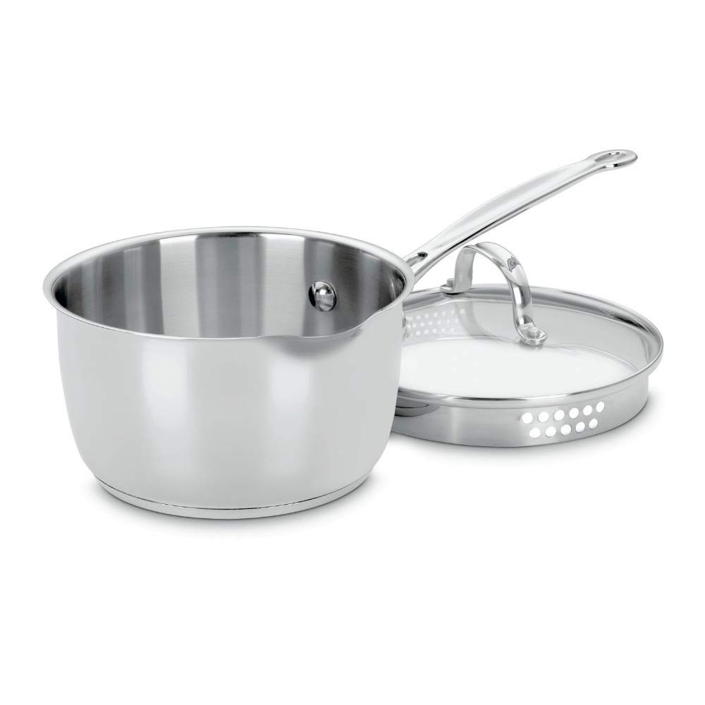 Cuisinart 719-18P Chef's Classic Stainless 2-Quart Saucepan with Cover,Silver