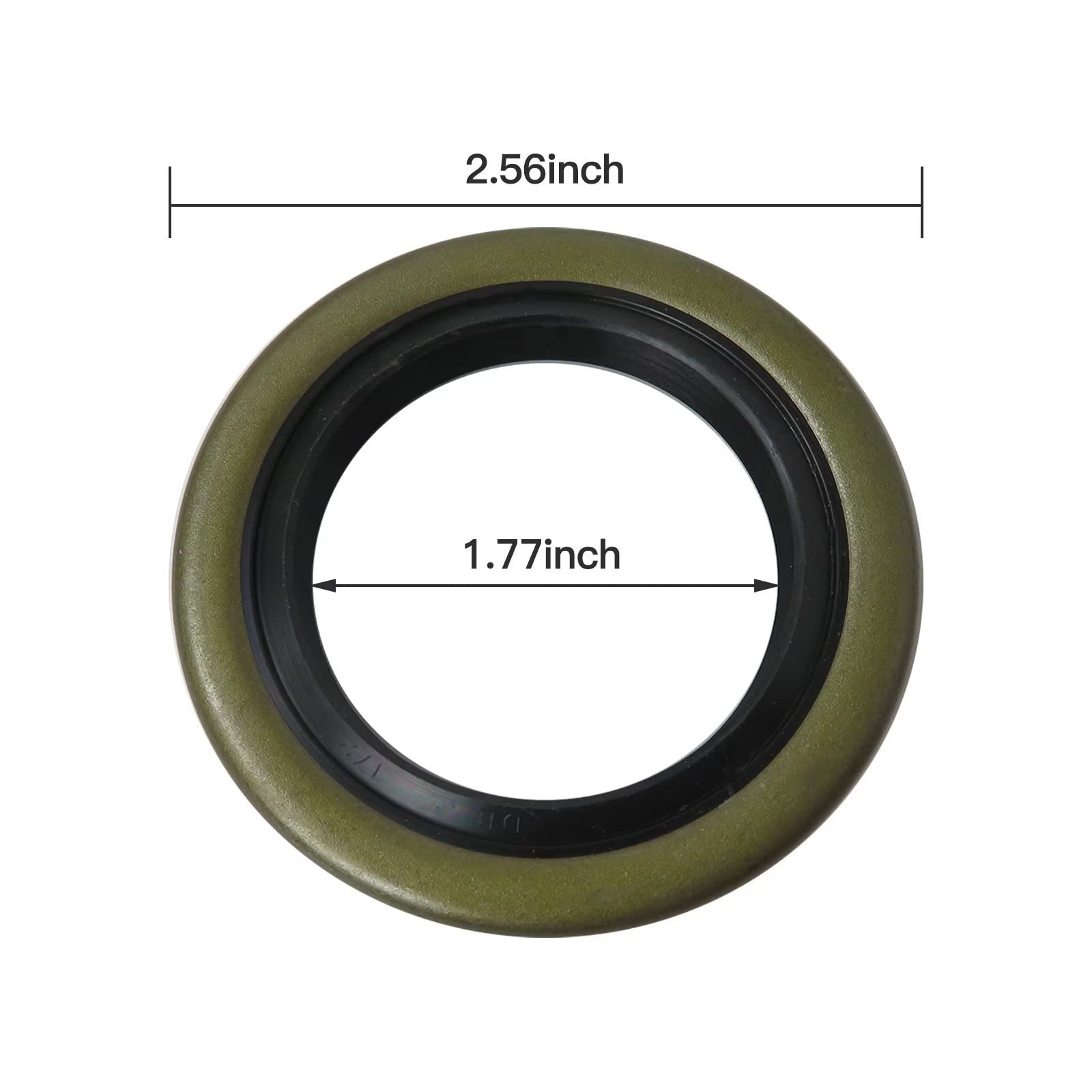 Pack of 4 Trailer Axle Hub Wheel Grease Seal for Dexter 010-019-00 (10-19) Transcom 171255TB National 473336, 3500# E-Z Lube Axle #84 1.719'' X 2.565'' - GRABOTE