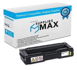 suppliesmax compatible replacement for lanier sp-c252dn/sp-c252sf/sp-c262dnw/sp-c262sfnw yellow toner cartridge (6000 page yield) (type c252ha) (4407-719)