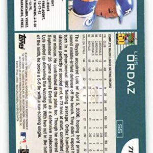 Baseball MLB 2001 Topps #719 Luis Ordaz G/VG Royals