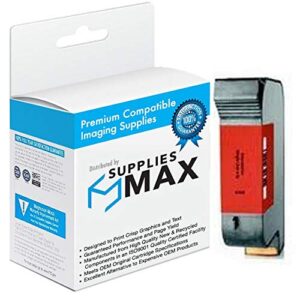 SuppliesMAX Remanufactured Replacement for Pitney Bowes 719-4 Disposable Spot Color Red Inkjet - Replacement to HP C6168A / HP NO. 45