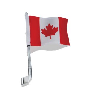 show chrome accessories (52-719 12" antenna mount pole with canada flag