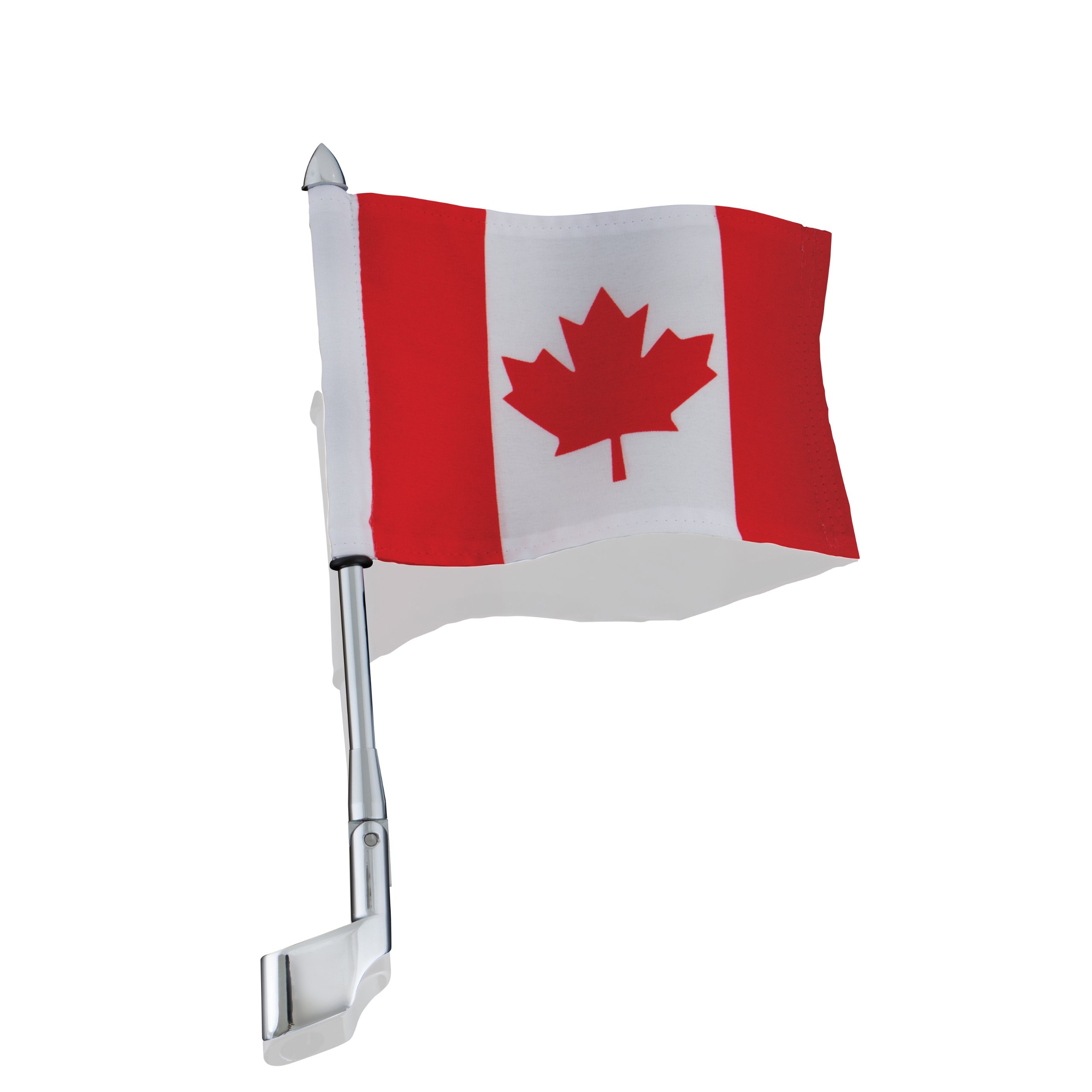 Show Chrome Accessories (52-719 12" Antenna Mount Pole with Canada Flag