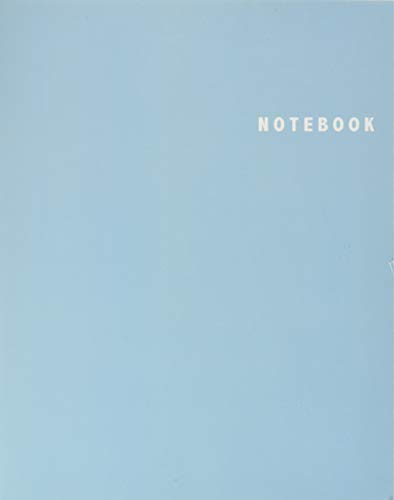 Notebook: Unlined/Plain Notebook - Large (8.5 x 11 inches) - 106 Pages || Pastel Blue Softcover