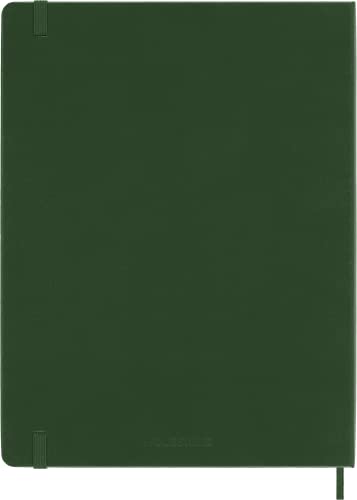 Moleskine Notebook, Extra Large, Ruled, Myrtle Green, Hard Cover (7.5 x 9.75)