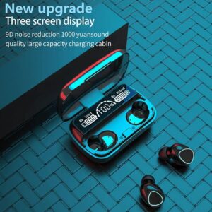 NIUTA Wireless Earbuds,Bluetooth Headphones 136Hr Playtime Sports Ear Buds with Digital Display Charging Case, IPX7 Waterproof Headset with Microphone Cordless Earphone for iPhone Andriod TV Phone