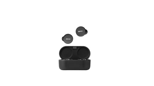 Denon PerL Pro True Wireless Earbuds - Adaptive Active Noise Cancelling, Personalized Sound with Masimo Adaptive Acoustic Technology, Spatial Audio, 32Hr-Battery Life, Wireless Charging, Black