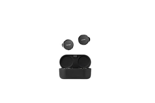 Denon PerL Pro True Wireless Earbuds - Adaptive Active Noise Cancelling, Personalized Sound with Masimo Adaptive Acoustic Technology, Spatial Audio, 32Hr-Battery Life, Wireless Charging, Black