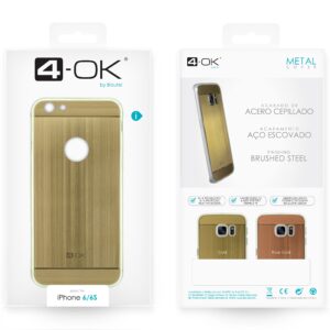 4-Ok Metal Case for Apple iPhone 6/6S - Gold