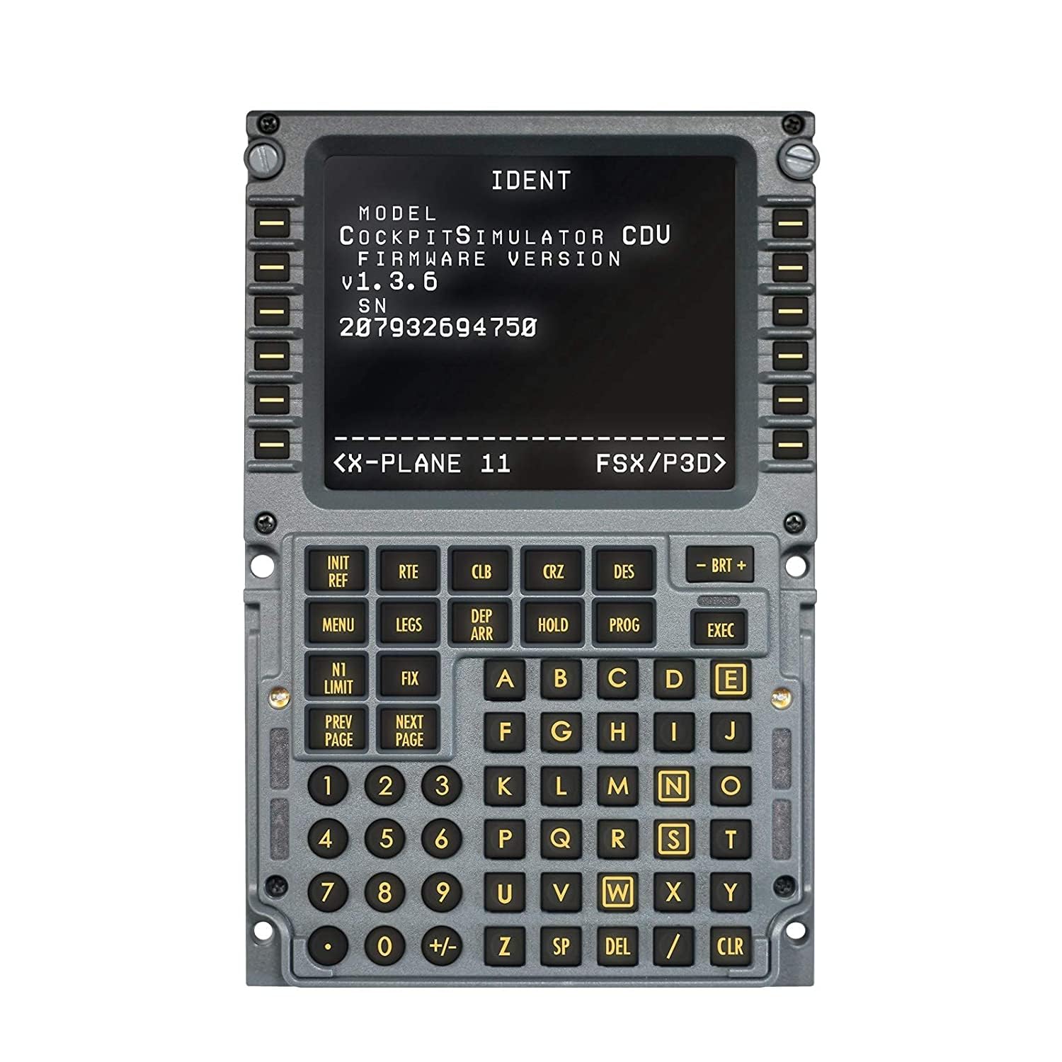 SYDYSOSO COCKPITMASTER Flight Simulator Mode Control Panel CS 737X CDU, Delicate and Durable Flight Multi Panel, Flight Simulator Cockpit with High-resolution LCD Display