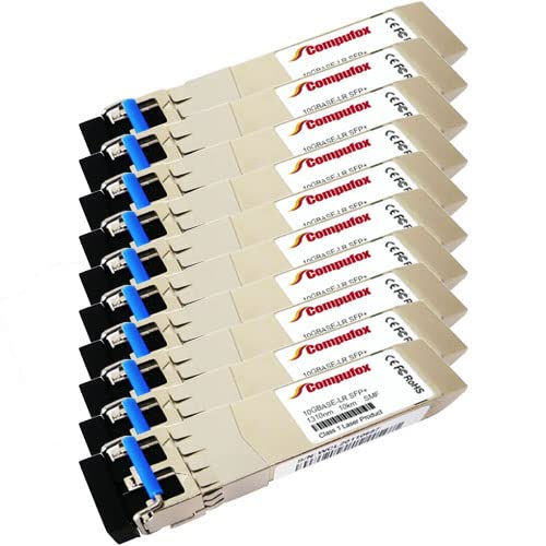 10 Pack - Compufox FG-TRAN-SFP+LR 10GB Compatible Transceiver (SMF, 1310nm, 10km, LC) for Fortinet FMC-XD2 Firewall module (FMC-XD2)