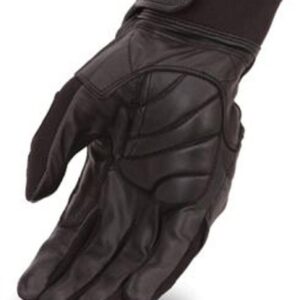 FMC Mens Motorcycle Gel Paded Palm Textile Leather Hard protection Soft Gloves Blk (M Regular)