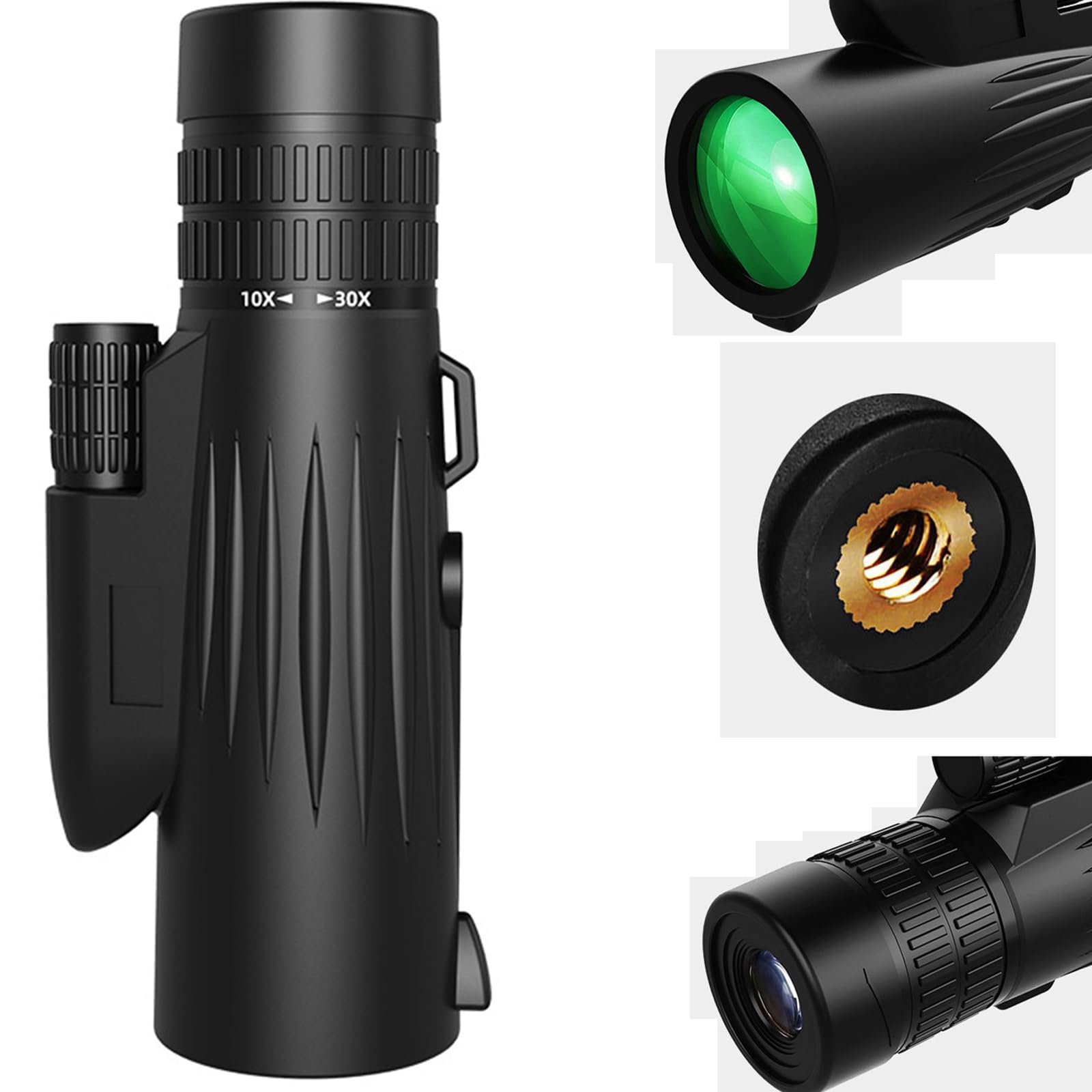 High Power Monocular with Adapter Lightweight BAK-4 Prism & FMC Lens Monoculars for Bird Watching Camping Hiking Travel