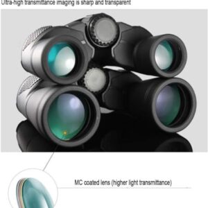 12x45 Adult HD Binoculars with FMC Lens and Bak4 Prism, Waterproof and dustproof, Suitable for Bird Watching, Hunting, Hiking