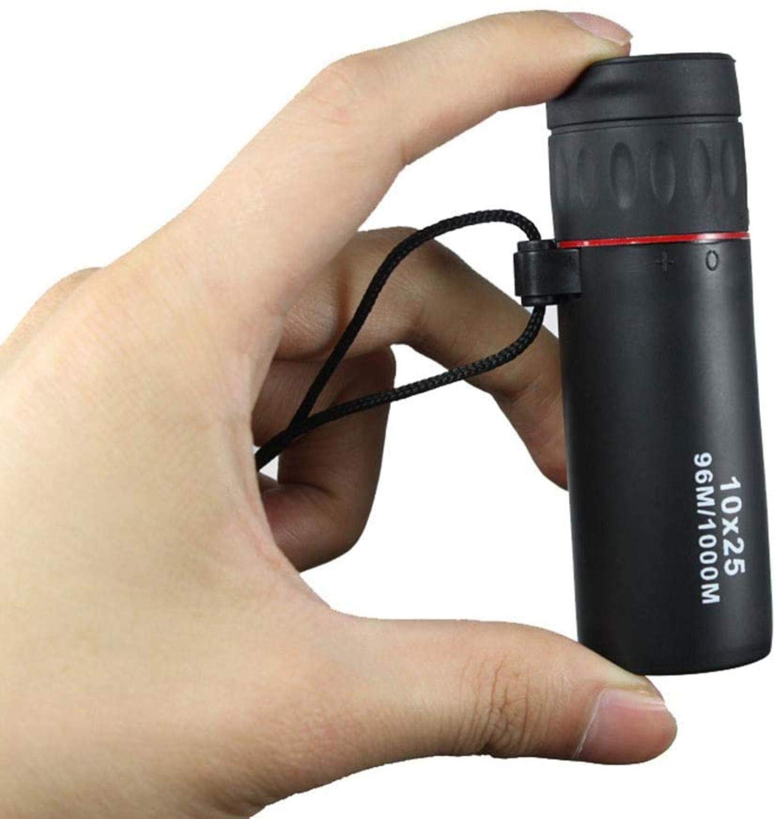 10x25 Portable Monocular Compact Mini BAK4 Prism FMC Lens Monocular with Smartphone Adapter for Adult Bird Watching, Outdoor Hunting, Travel, Sightseeing ADU