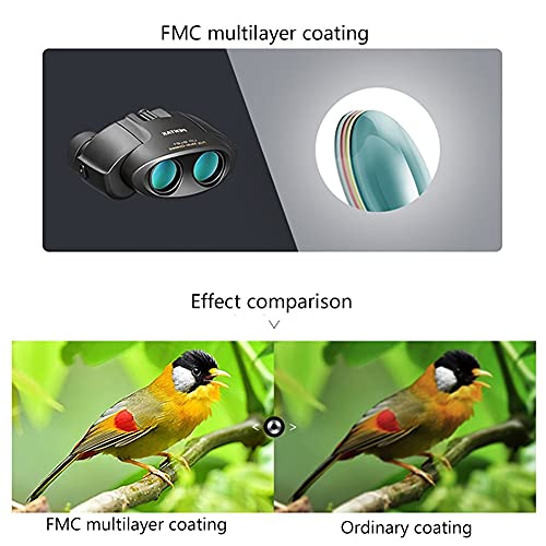 Bird Watching 10x21 High-Resolution Compact Binoculars for Kids BAK-4 Prism FMC Lens for Bird Watching Outdoor Play Travel Telescope