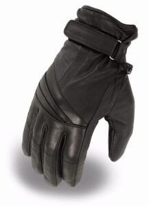 fmc motorcycle women's leather blk driving waterproof gloves with hipora insert soft (xs regular)