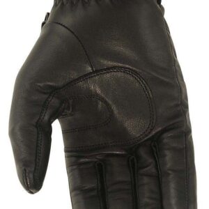 FMC Motorcycle Women's Leather Blk Driving Waterproof Gloves with Hipora Insert Soft (XS Regular)