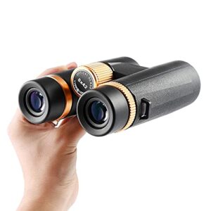 Binoculars 8x42 high-Power high-Definition Compact Birdwatching Hiking Life Waterproof BAK4 Prism FMC Lens Binoculars Low-Light Night Vision(White)