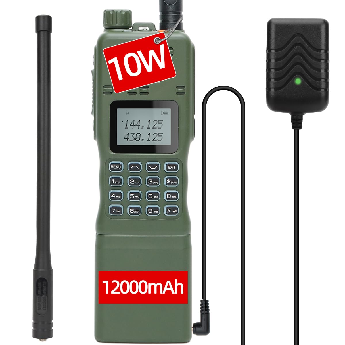 Baofeng Radio Ham Radio AR-152 10W Powerful Handheld Tactical Two Way Radio Upgraded of baofeng UV-5R Walkie Talkies Long Range Rapid Radios with 12000mAh Battery Full Kit