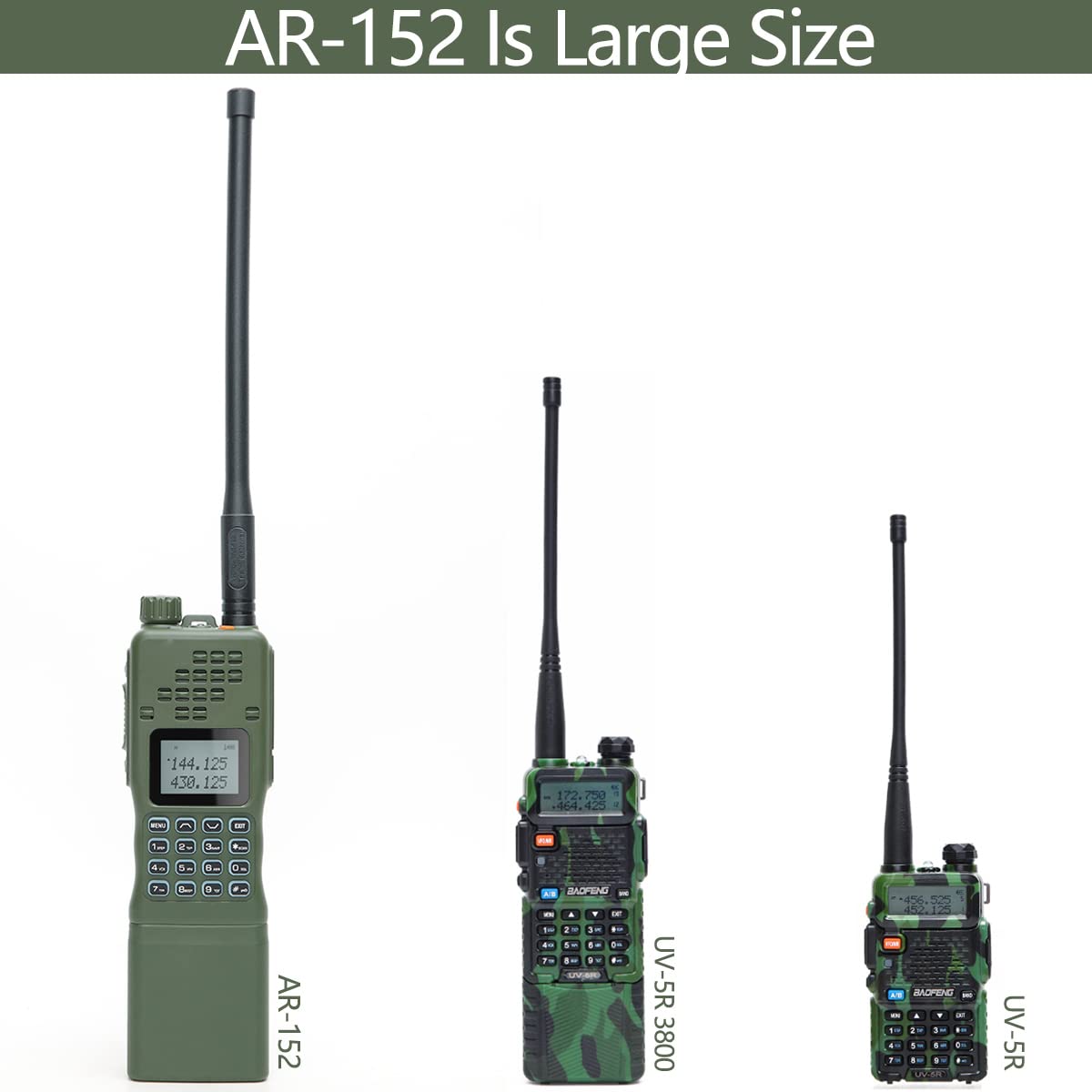 Baofeng Radio Ham Radio AR-152 10W Powerful Handheld Tactical Two Way Radio Upgraded of baofeng UV-5R Walkie Talkies Long Range Rapid Radios with 12000mAh Battery Full Kit