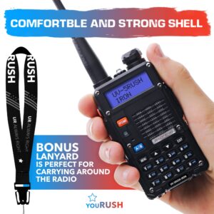 Baofeng UV-5R 8Watt Ham Radio with: Baofeng Battery BL-5 2800mAh, USB Baofeng Programming Cable, Radio Pouch and Speaker Mic Compatible with: Baofeng UV5R, BF-F8HP, UV-5X3