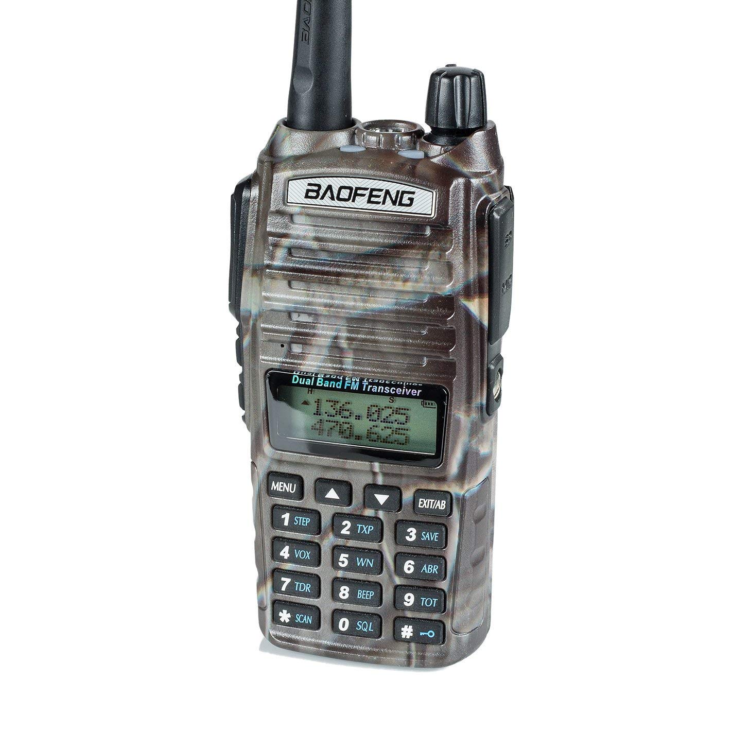 BaoFeng UV-82HP (CAMO) High Power Dual Band Radio: 136-174mhz (VHF) 400-520mhz (UHF) Amateur (Ham) Portable Two-Way