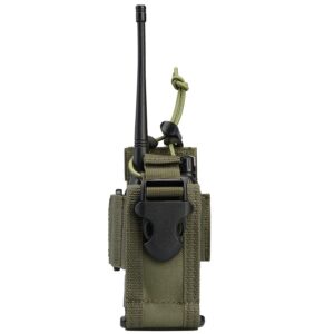 viperade radio holster, molle radio pouch for vest, universal walkie talkie holster radio holder for duty belt, police radio holder tactical radio pouch for baofeng, motorola od green