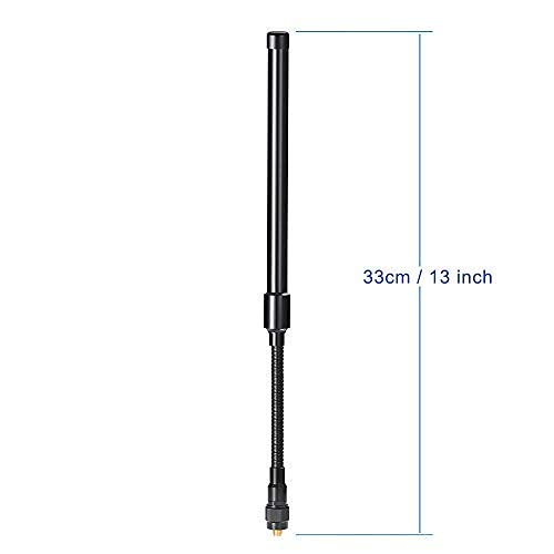 Bingfu Gooseneck CS Tactical Antenna Dual Band VHF UHF 136-174mhz 400-520mhz Ham Radio Antenna Compatible with Kenwood Baofeng UV-5R BF-F8HP UV-82 BF-888S UV-5X3 UV-9R Handheld Two Way Radio