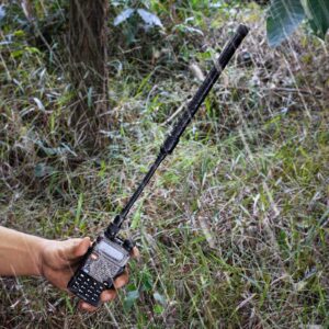 Bingfu Gooseneck CS Tactical Antenna Dual Band VHF UHF 136-174mhz 400-520mhz Ham Radio Antenna Compatible with Kenwood Baofeng UV-5R BF-F8HP UV-82 BF-888S UV-5X3 UV-9R Handheld Two Way Radio