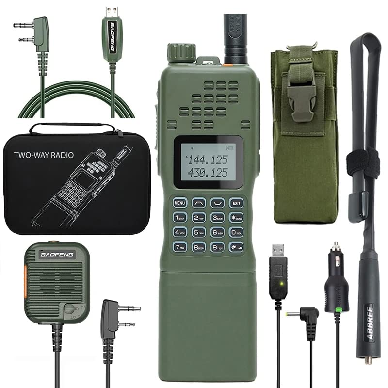 BAOFENG AR-152 10W Ham Radio Military Grade Dual Band Two-Way Radio UHF VHF Long Range Walkie Talkies with Carrying Case includes Full Kit