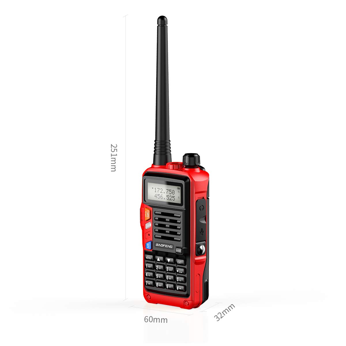 BaoFeng Ham Radios Long Range Handheld UV-S9 Plus 8W VHF UHF Dual Band High Power Two Way Radio Long Rang Walkie Talkie Rechargeable with 2200mAh Larger Battery USB Charger Cable