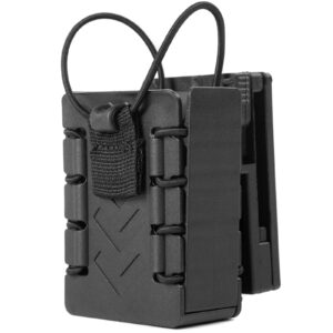 polymer radio holster molle walkie talkie holder tactical duty belt radio case two way radio pouch for baofeng uv5r 888s f8hp kenwood icom hyt arcshell retevis apx 6000 （2.9" l x 2.6" w x 4.1" h）