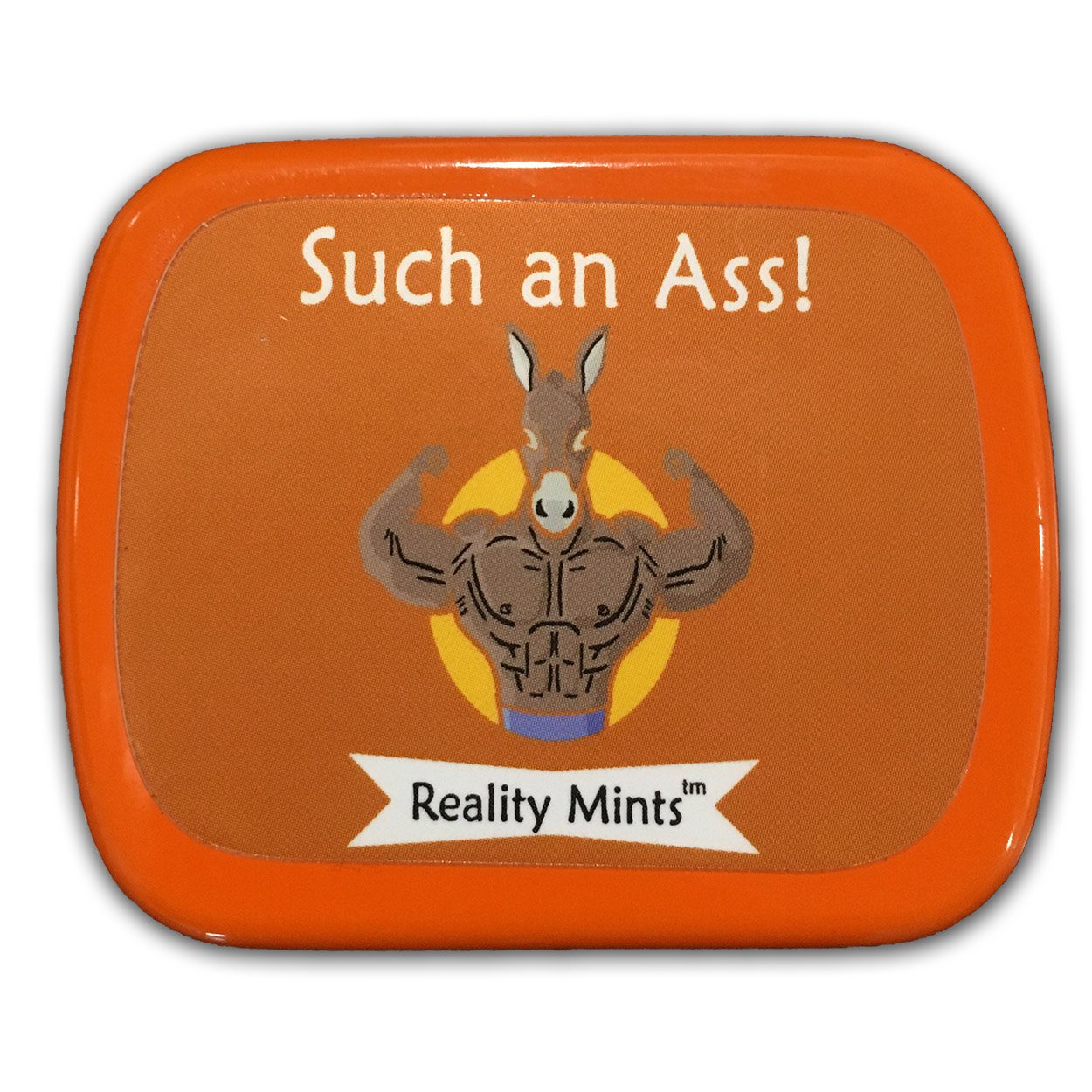 Such an Ass Mints – Buff Donkey Design Mint tin – Novelty Candy for Men – Chocolate Breath Mints, Sugar-Free