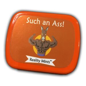 Such an Ass Mints – Buff Donkey Design Mint tin – Novelty Candy for Men – Chocolate Breath Mints, Sugar-Free