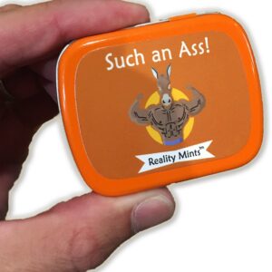 Such an Ass Mints – Buff Donkey Design Mint tin – Novelty Candy for Men – Chocolate Breath Mints, Sugar-Free