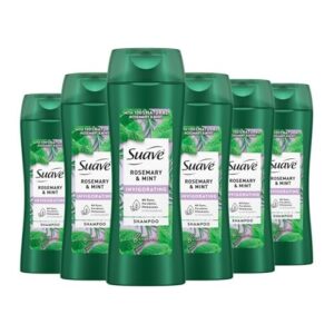 Suave Shampoo To Revitalize Hair Rosemary and Mint Invigorating for Dry Hair,12.6 Fl Oz (Pack of 6)