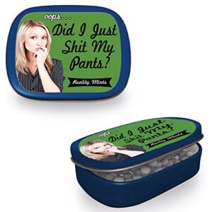 Did I Just Sht My Pants Mints - Public Shart Jokes, Novelty Candy for Men, Women, Teens - Peppermint Breath Fresheners, Sugar-Free, Made in the USA, 3 oz