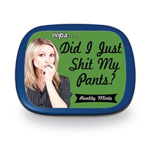 Did I Just Sht My Pants Mints - Public Shart Jokes, Novelty Candy for Men, Women, Teens - Peppermint Breath Fresheners, Sugar-Free, Made in the USA, 3 oz