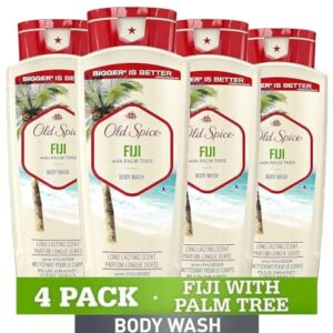 Old Spice Men's Body Wash Fiji with Palm Tree, 18 oz (Pack of 4)